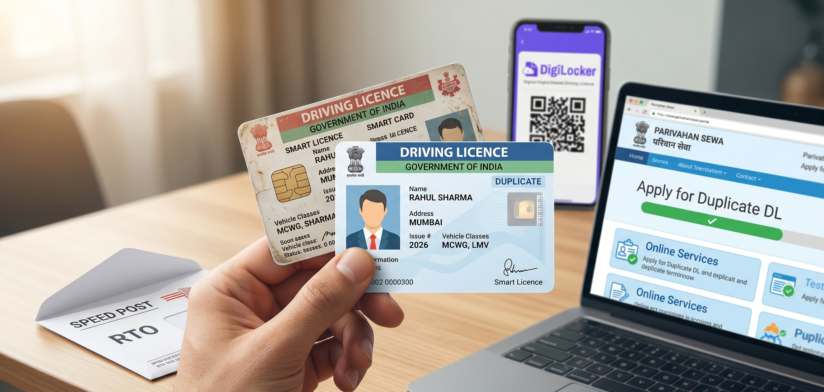 How to Get a Duplicate Driving Licence Online in India (2026)