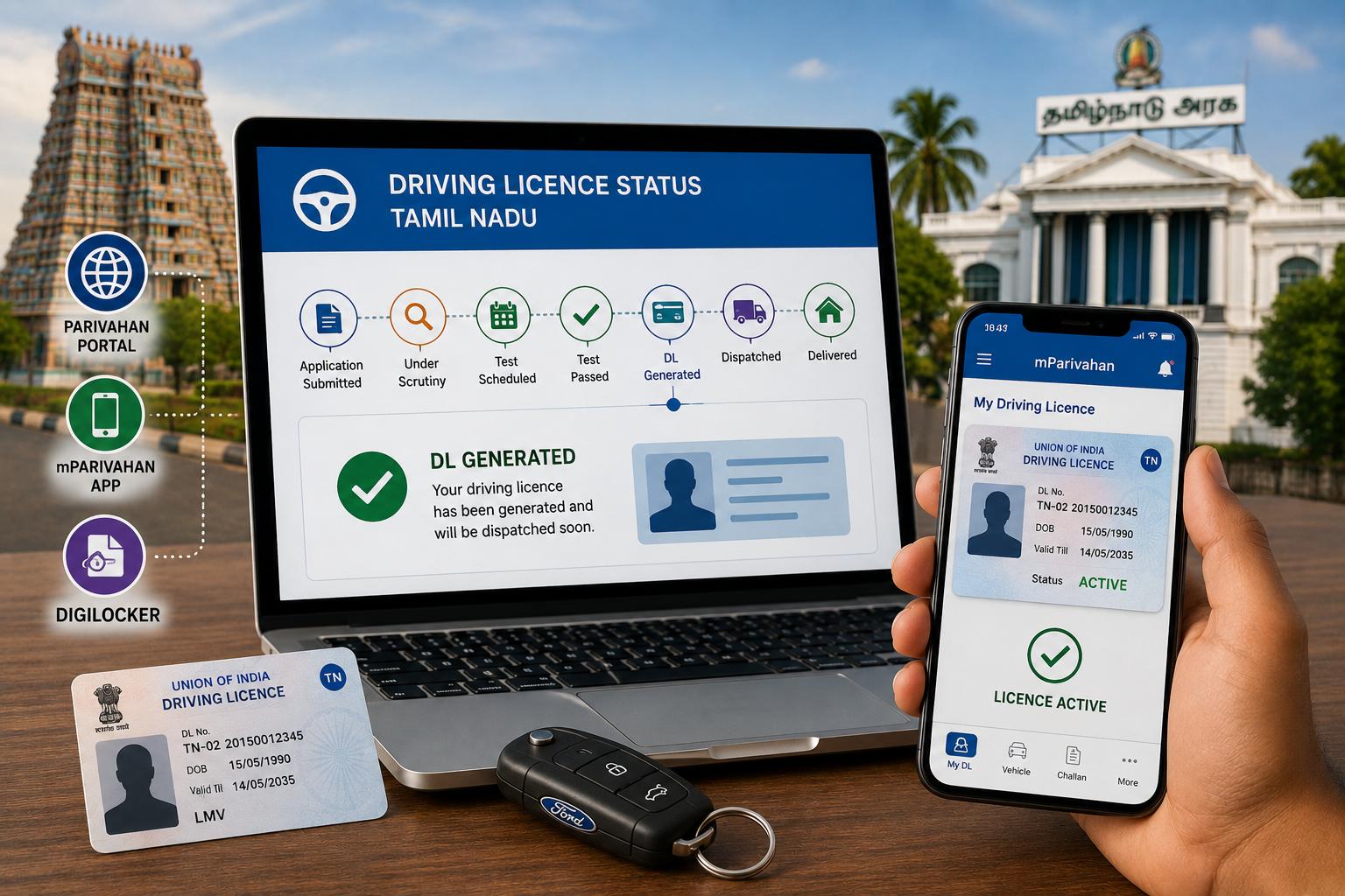 DL Status Tamil Nadu