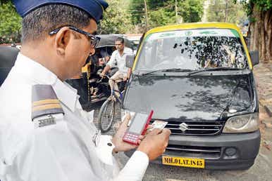 complain against incorrect traffic challan