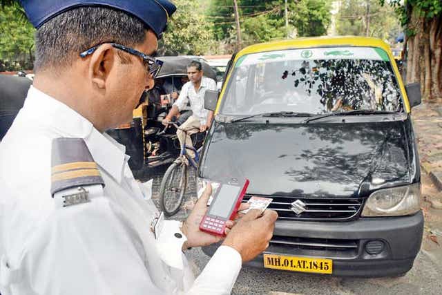 complain against incorrect traffic challan