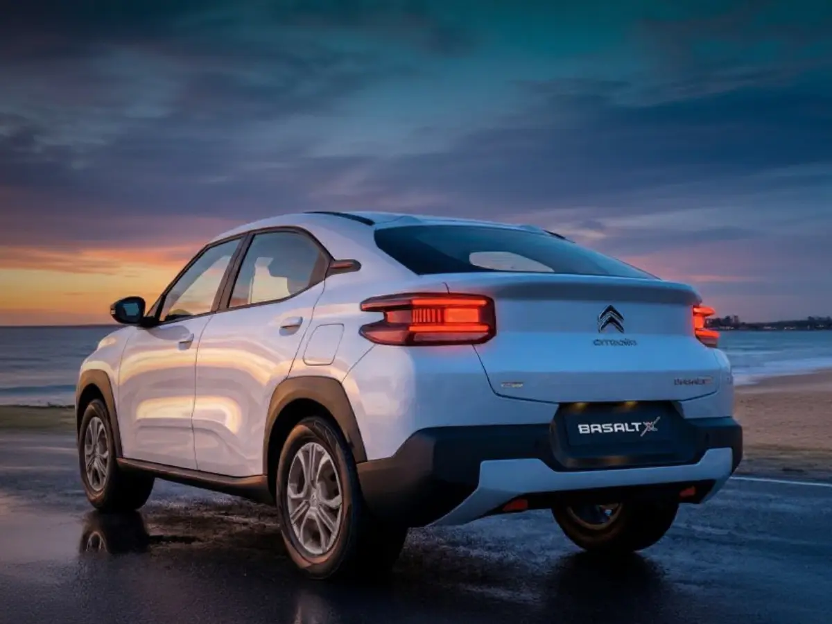 Citroen Basalt X Comfort Edition Quater Rear Profile