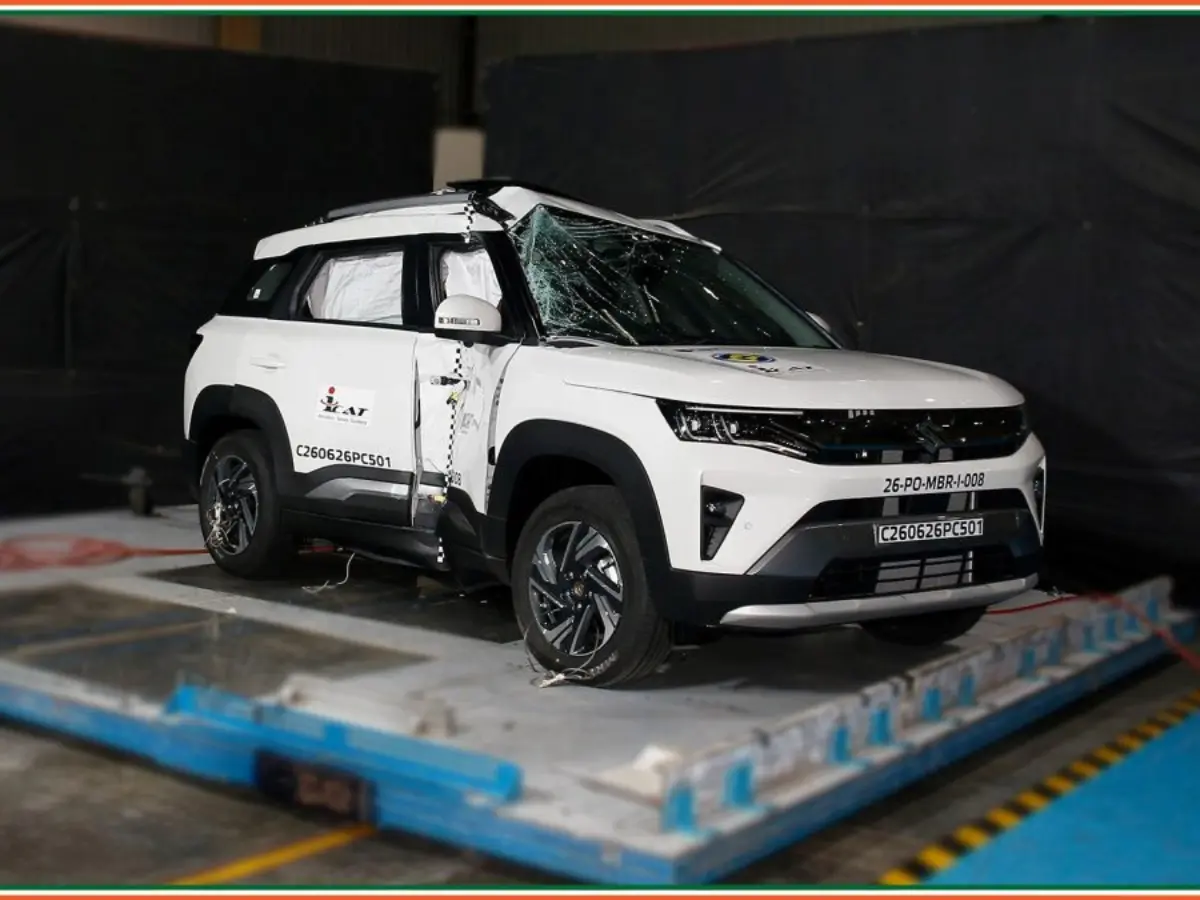 Maruti Brezza Quater Front Profile Crah Test