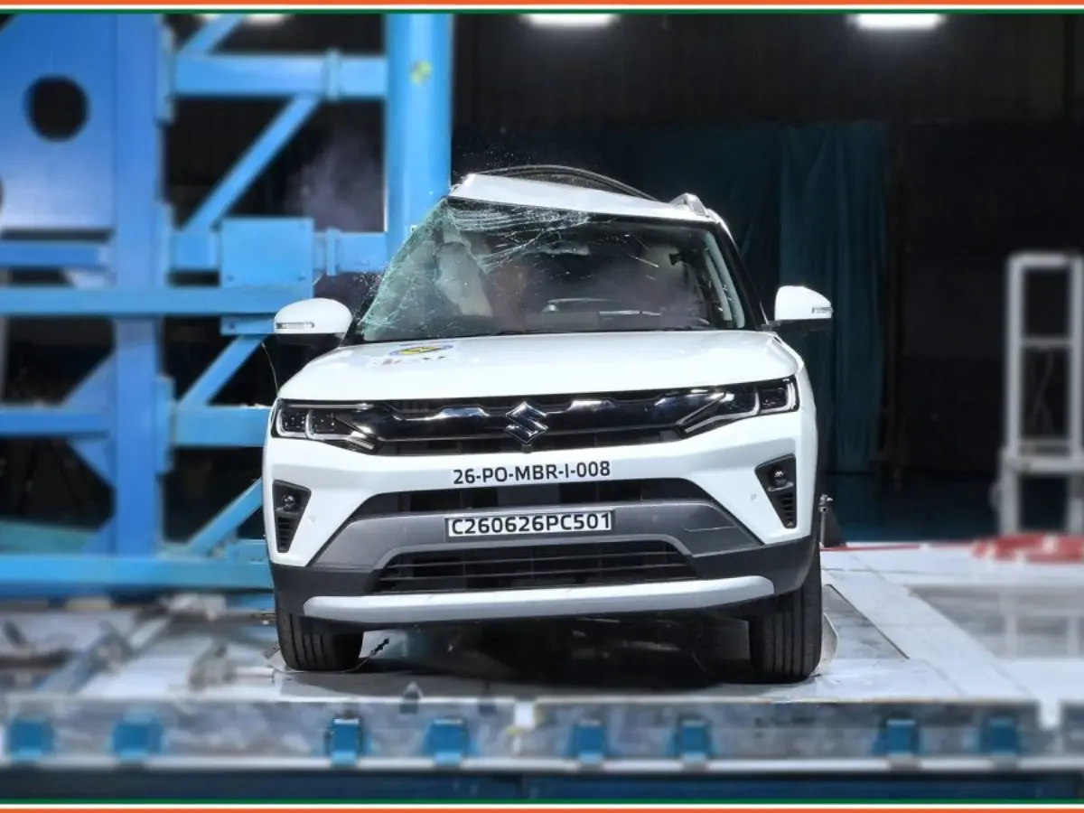 Maruti Brezza Front Profile Crah Test