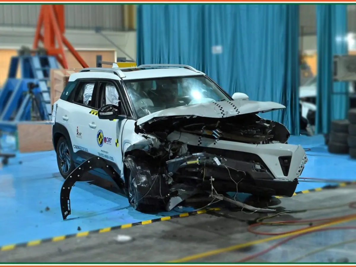 Maruti Brezza Quater Front Profile Crah Test