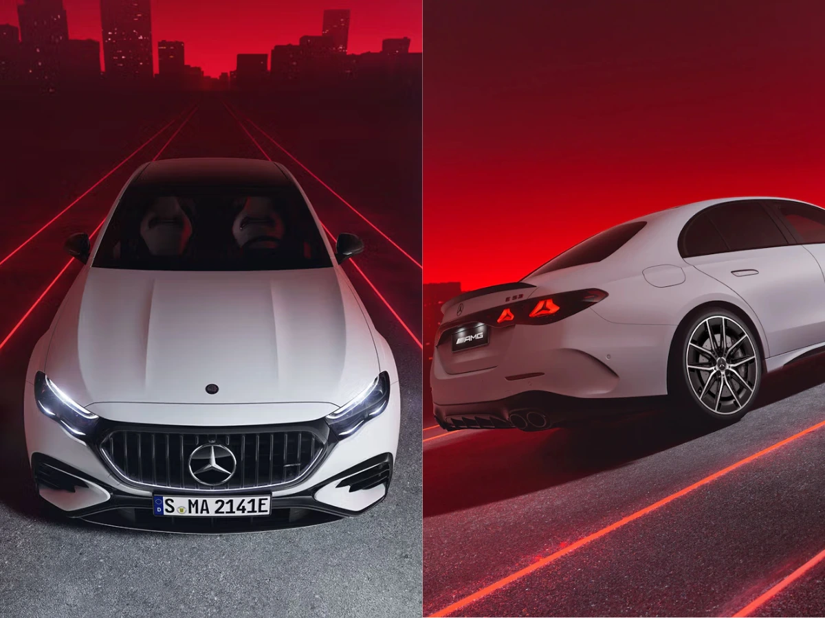 Mercesdes Benz AMG E 53 PHEV Front And Quater Rear Profile