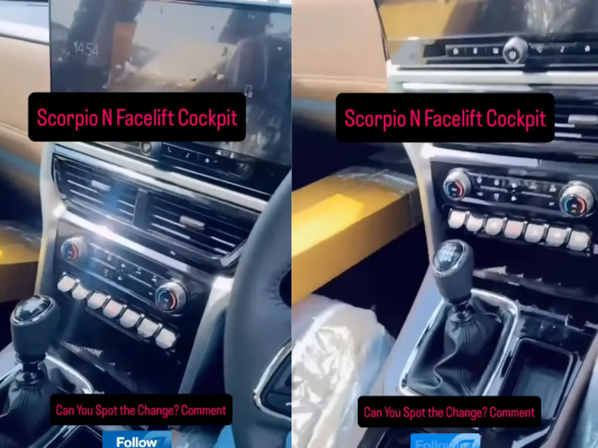 Mahindra Scorpio N Facelift Interior Spied