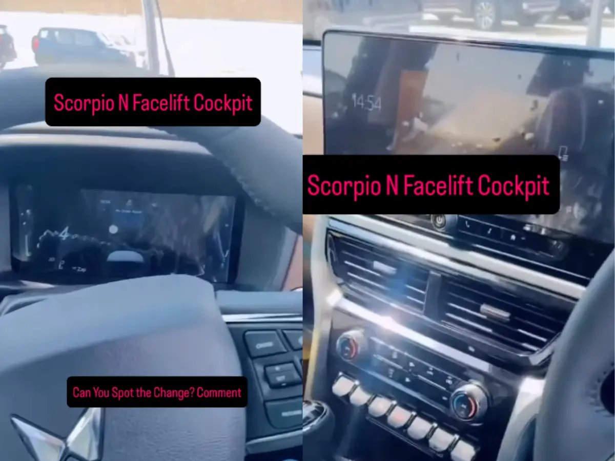 Mahindra Scorpio N Facelift Interior Spied