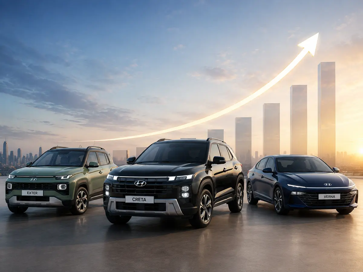 Hyundai Exter, Creta, and Verna