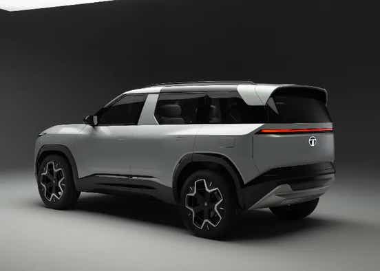 tata sierra concept ev rear profile