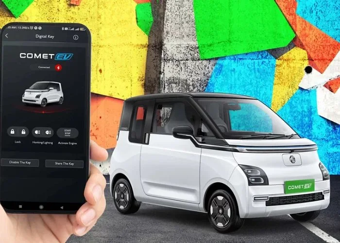 MG Comet EV Digital Key