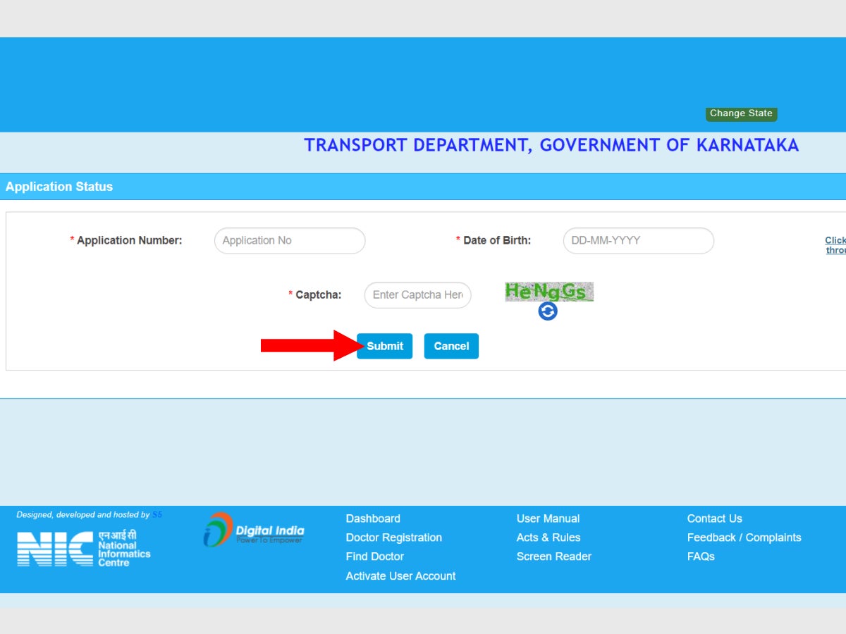 Submit Application Karnataka