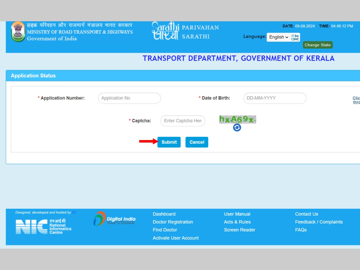 Submit DL application