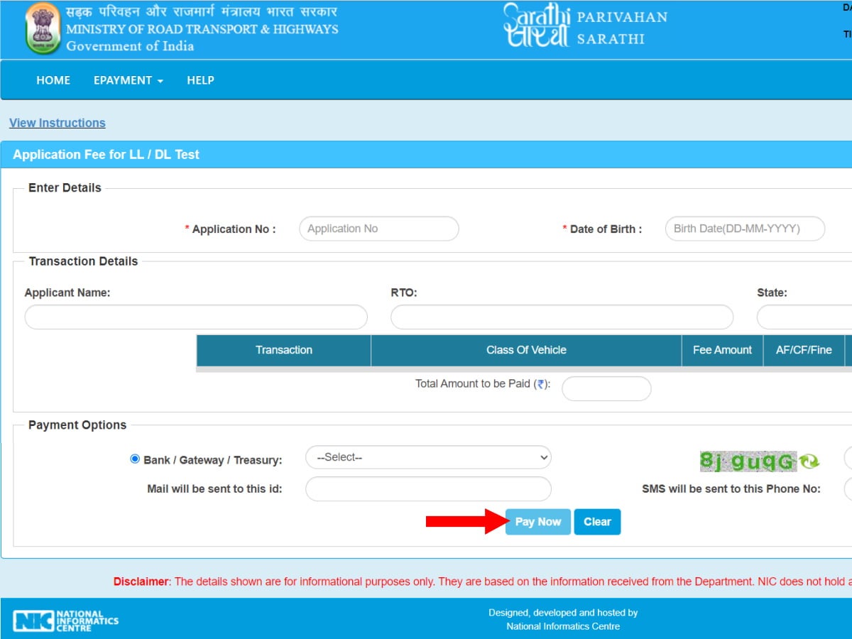 Application No Karnataka
