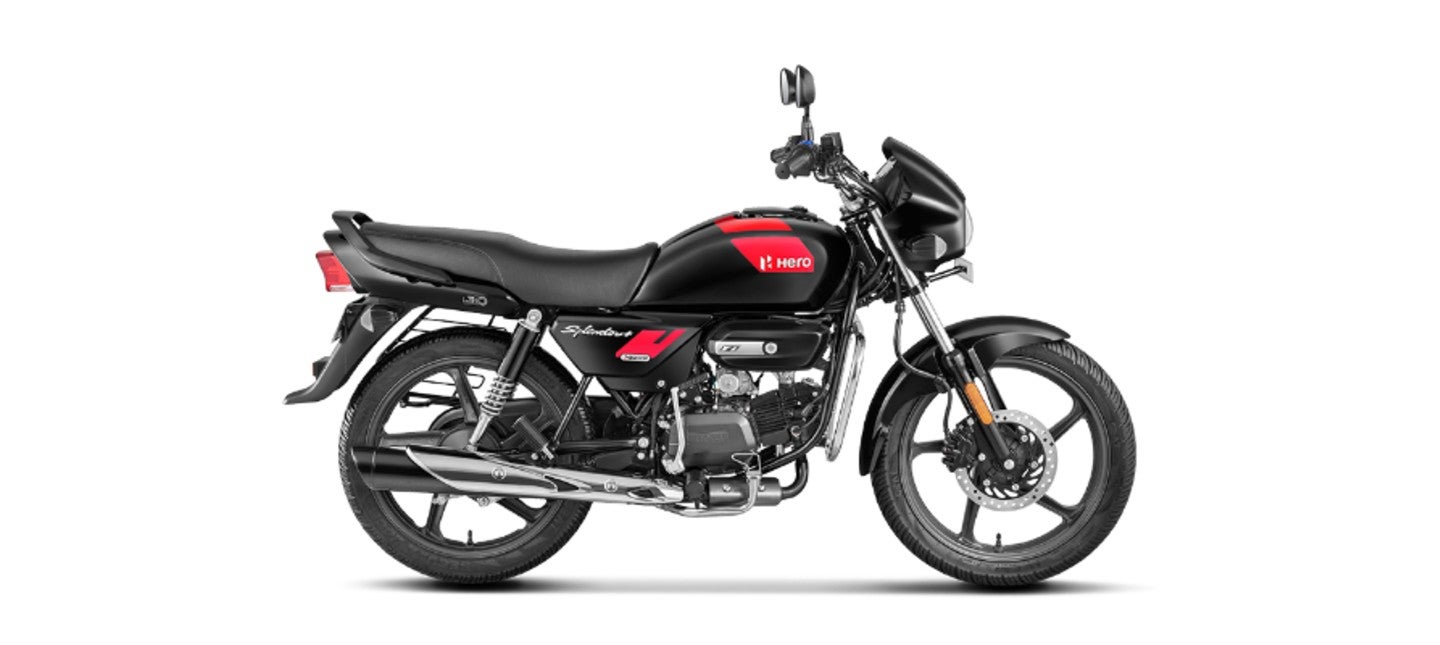 Hero Splendor Plus Xtec Right Side View