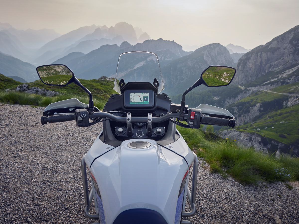 Honda Transalp Xl750 Rider View