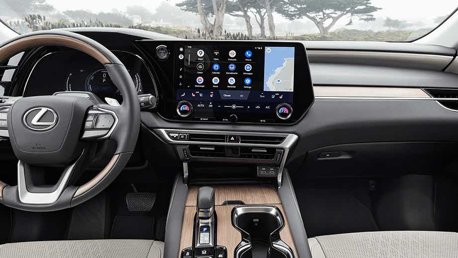 interior dashboard of a Lexus RX
