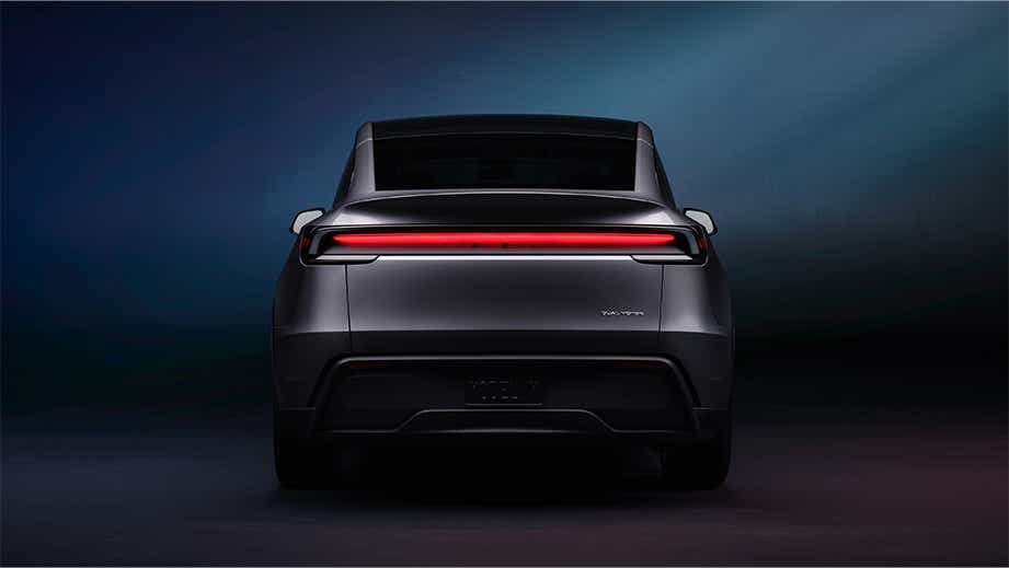 rear view of a Tesla Model Y