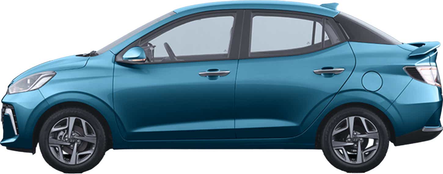 side view of a Hyundai Aura