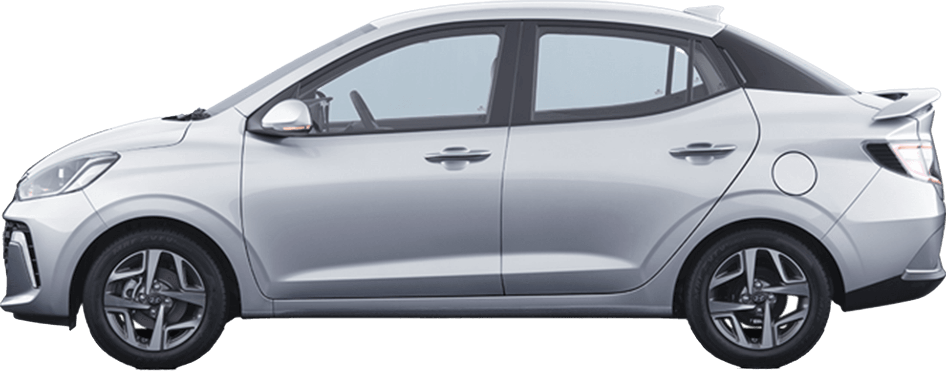 side profile of a Hyundai Aura