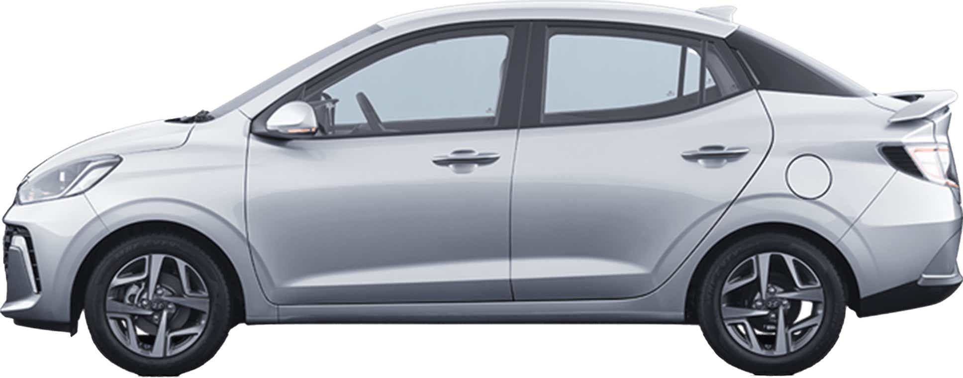 side profile of a Hyundai Aura