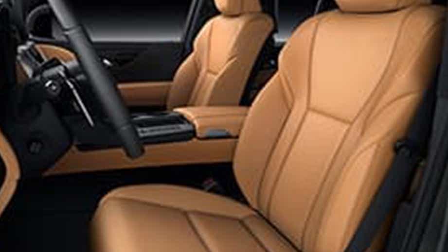 Interior front seats of a Lexus LX