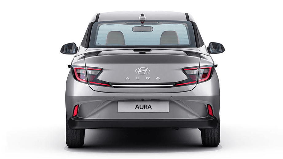 Rear view of a Hyundai Aura