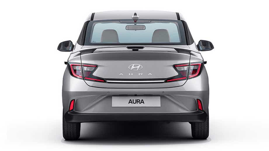 Rear view of a Hyundai Aura