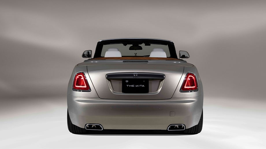rear view of a Rolls-Royce Dawn convertible