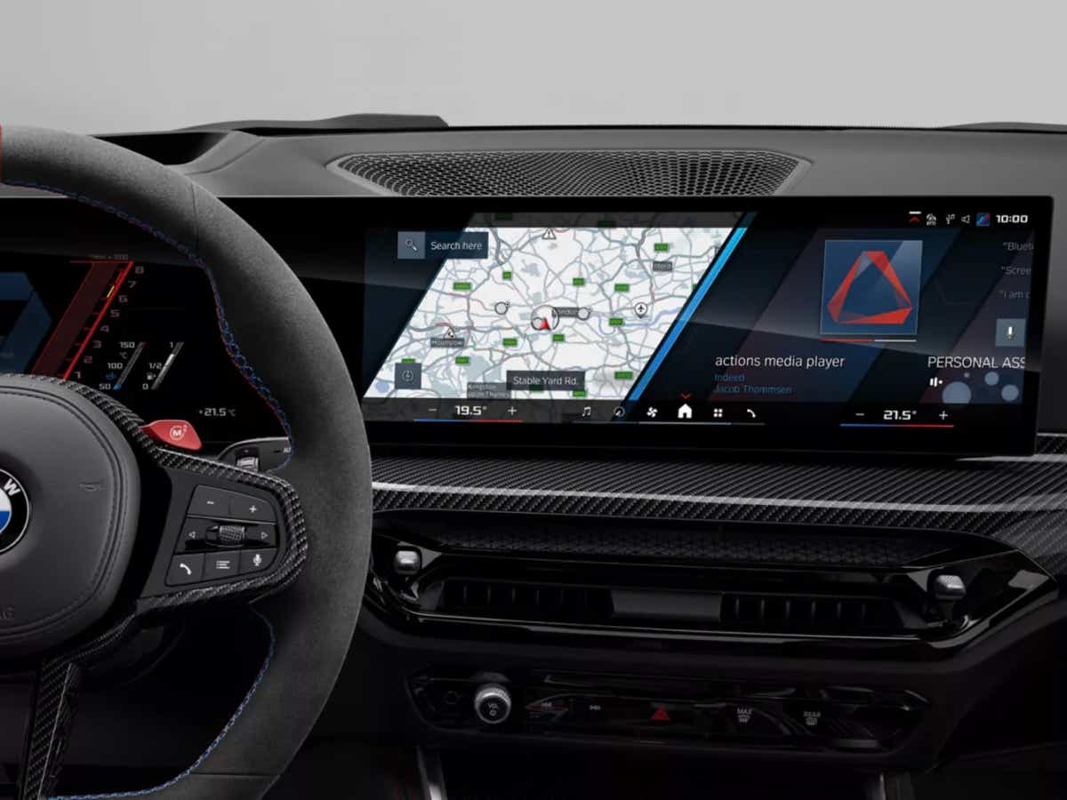 Interior dashboard of a BMW M2 2025