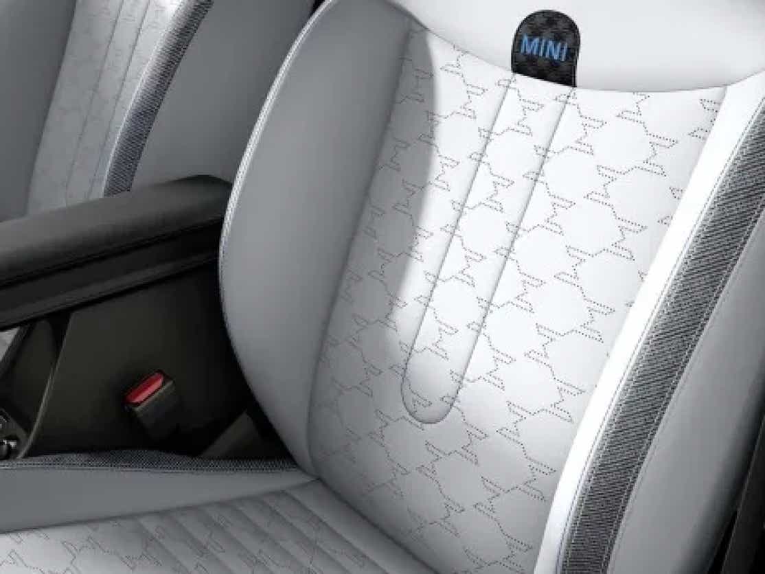 front seat close-up of a Mini Cooper Facelift