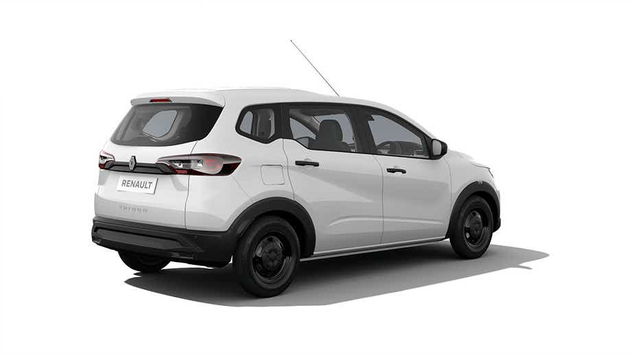 rear three-quarter of a Renault Triber