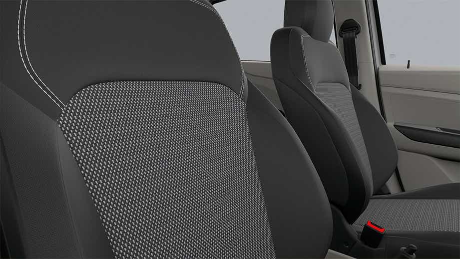 front seat close-up of a Renault Triber