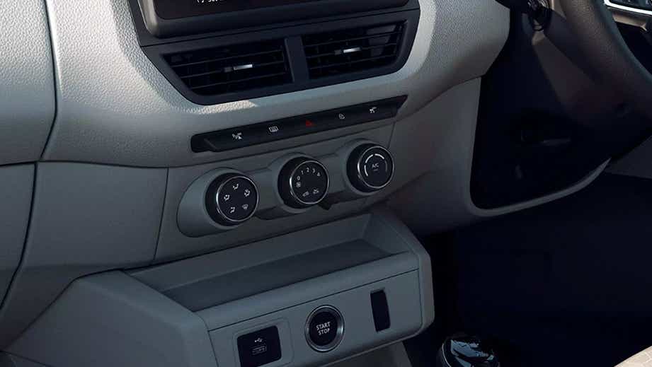 interior dashboard of a Renault Triber