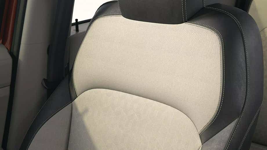 front seat upholstery of a Renault Triber