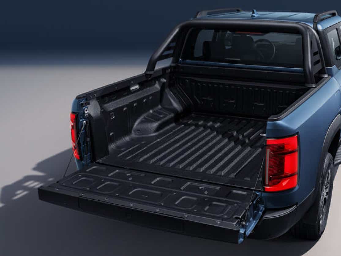 rear cargo bed view of a BYD Shark Pickup