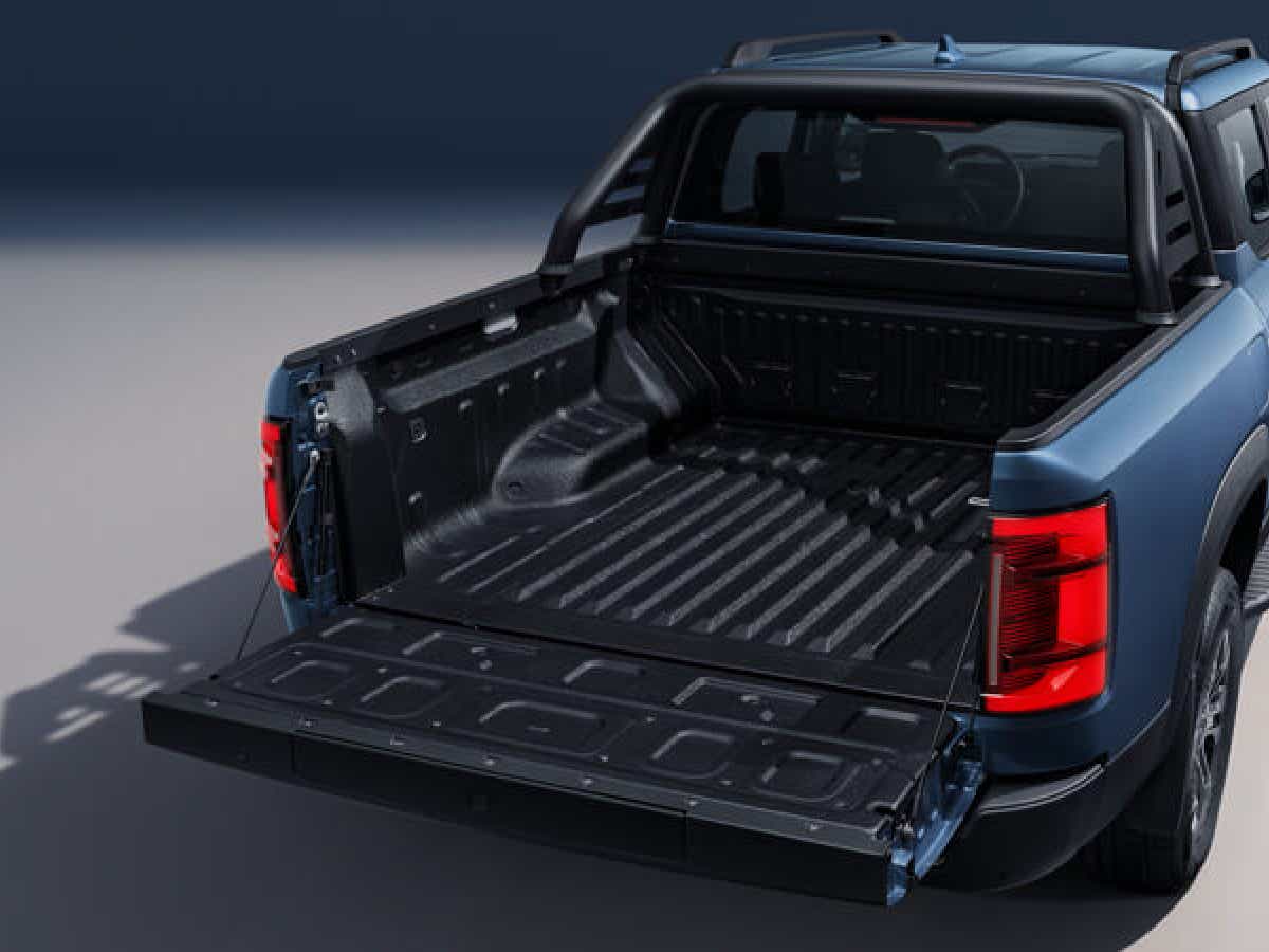 rear cargo bed view of a BYD Shark Pickup