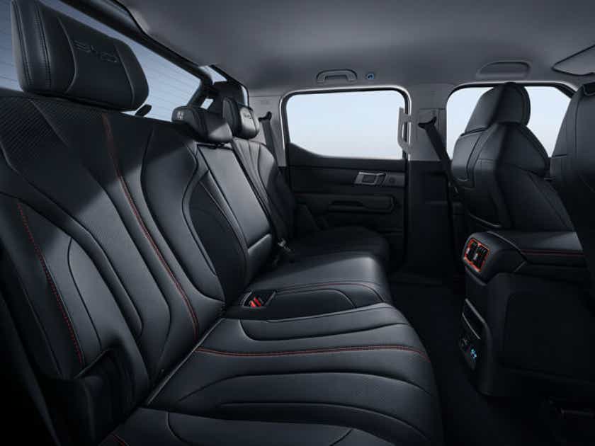 rear seat interior of a BYD Shark Pickup