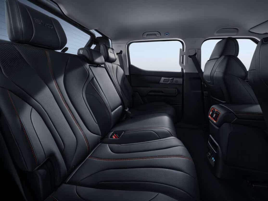 rear seat interior of a BYD Shark Pickup