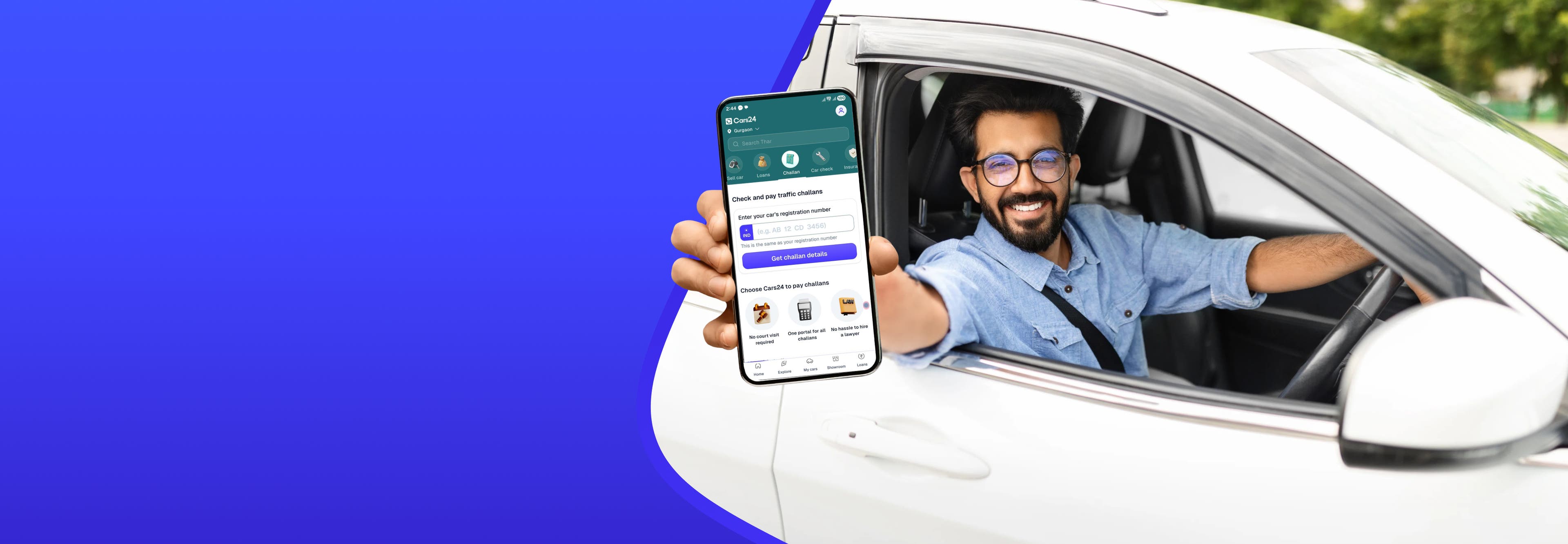 Instantly pay challans