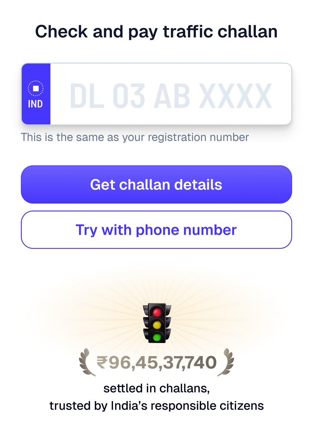 Pay challan 