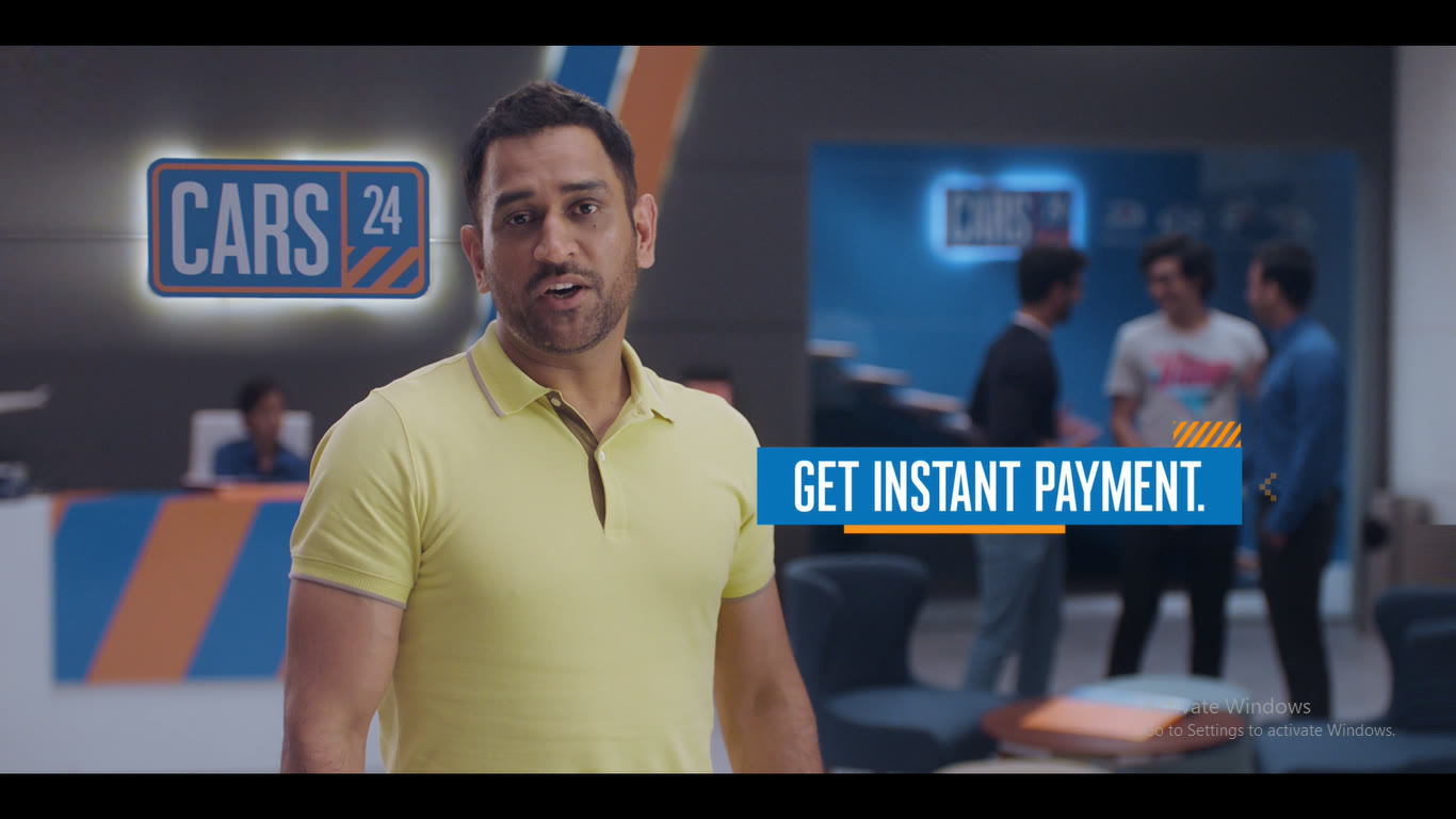 Still 3 from the 2019 Cars24 A New Beginning campaign with MS Dhoni