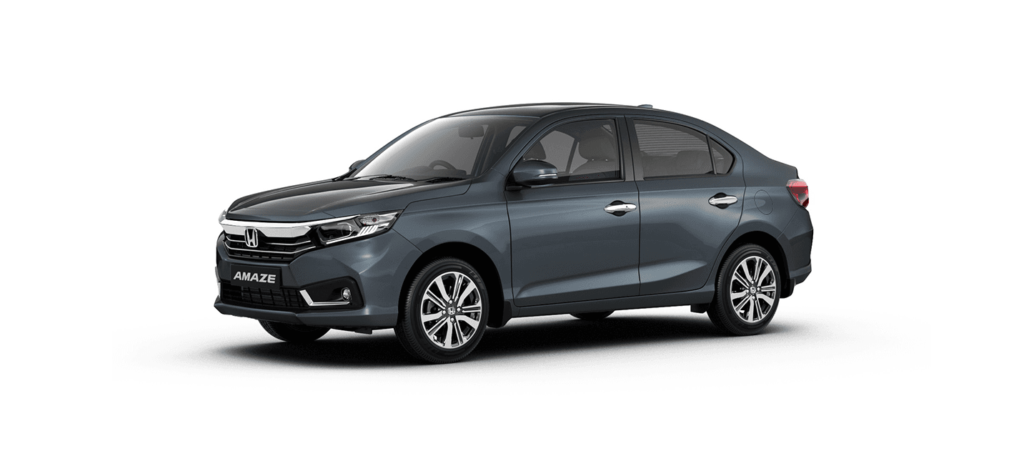 front three-quarter view of a Honda Amaze 2022-2023 sedan