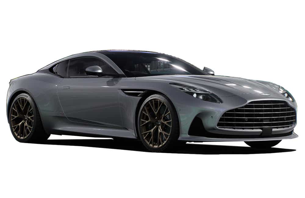 front three-quarter view of an Aston Martin DB12
