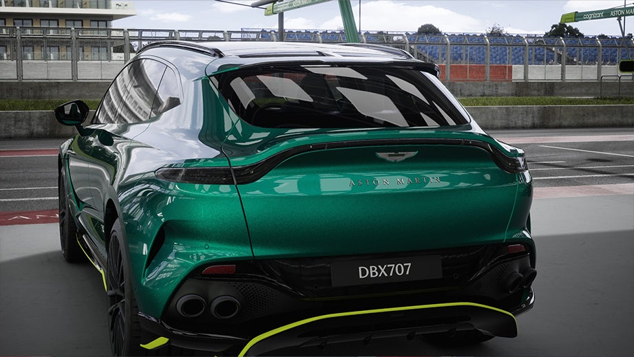 rear view of an Aston Martin DBX