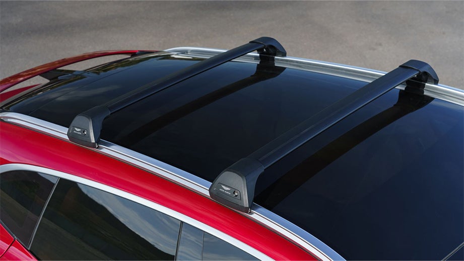 roof rack and sunroof of a Aston Martin DBX