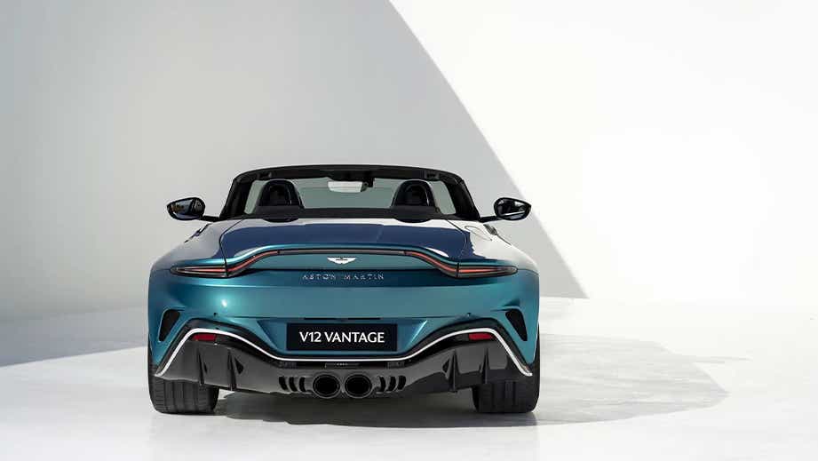 rear view of an Aston Martin Vantage 2019-2023
