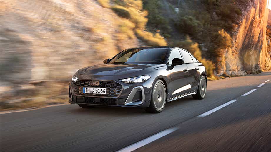 front three-quarter view of an Audi A5