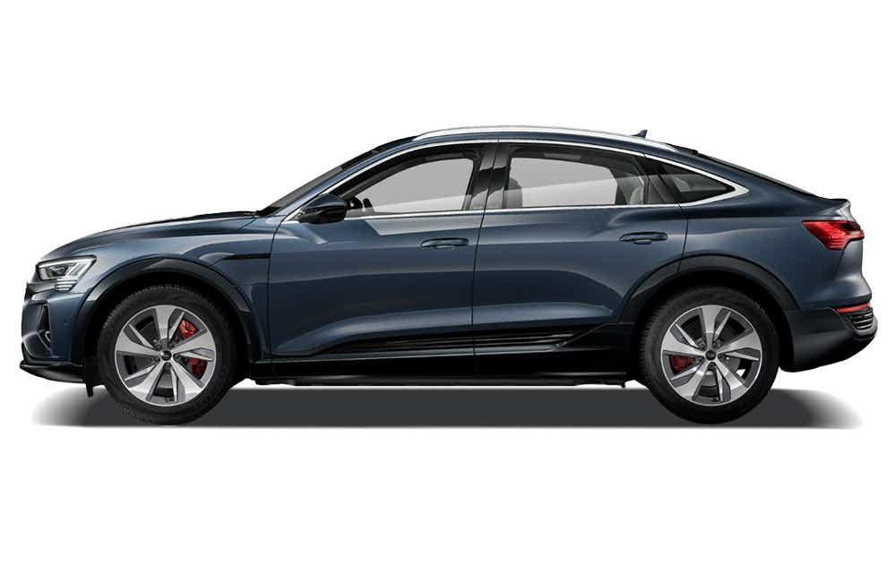 side view of a Audi Q8 Sportback e-tron