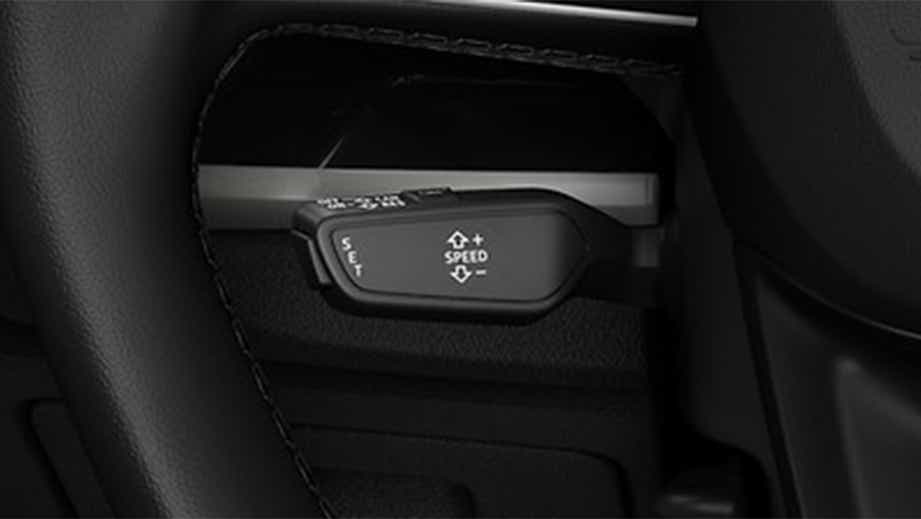 Cruise control stalk of a Audi Q8 Sportback e-tron