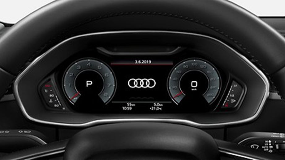 instrument cluster of a Audi Q8 Sportback e-tron